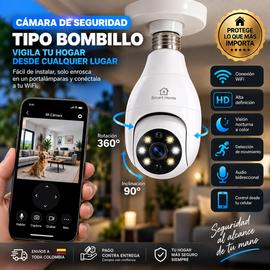 CAMARA BOMBILLO 360 V-23