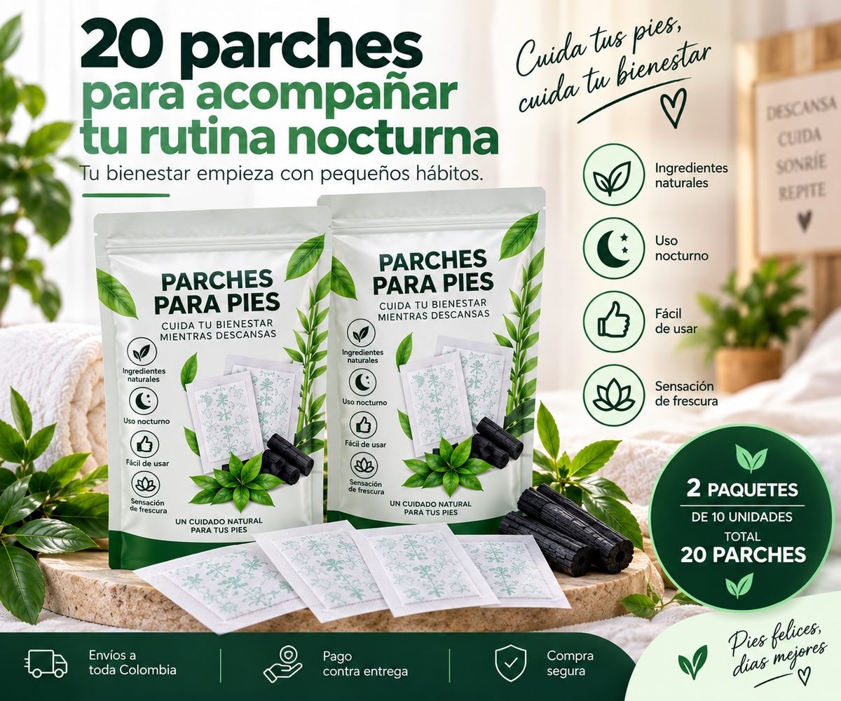 Parches Botánico Natural  2 paquetes de 10 unidades