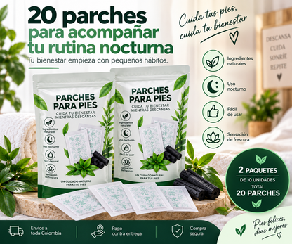 Parches Botánico Natural  2 paquetes de 10 unidades