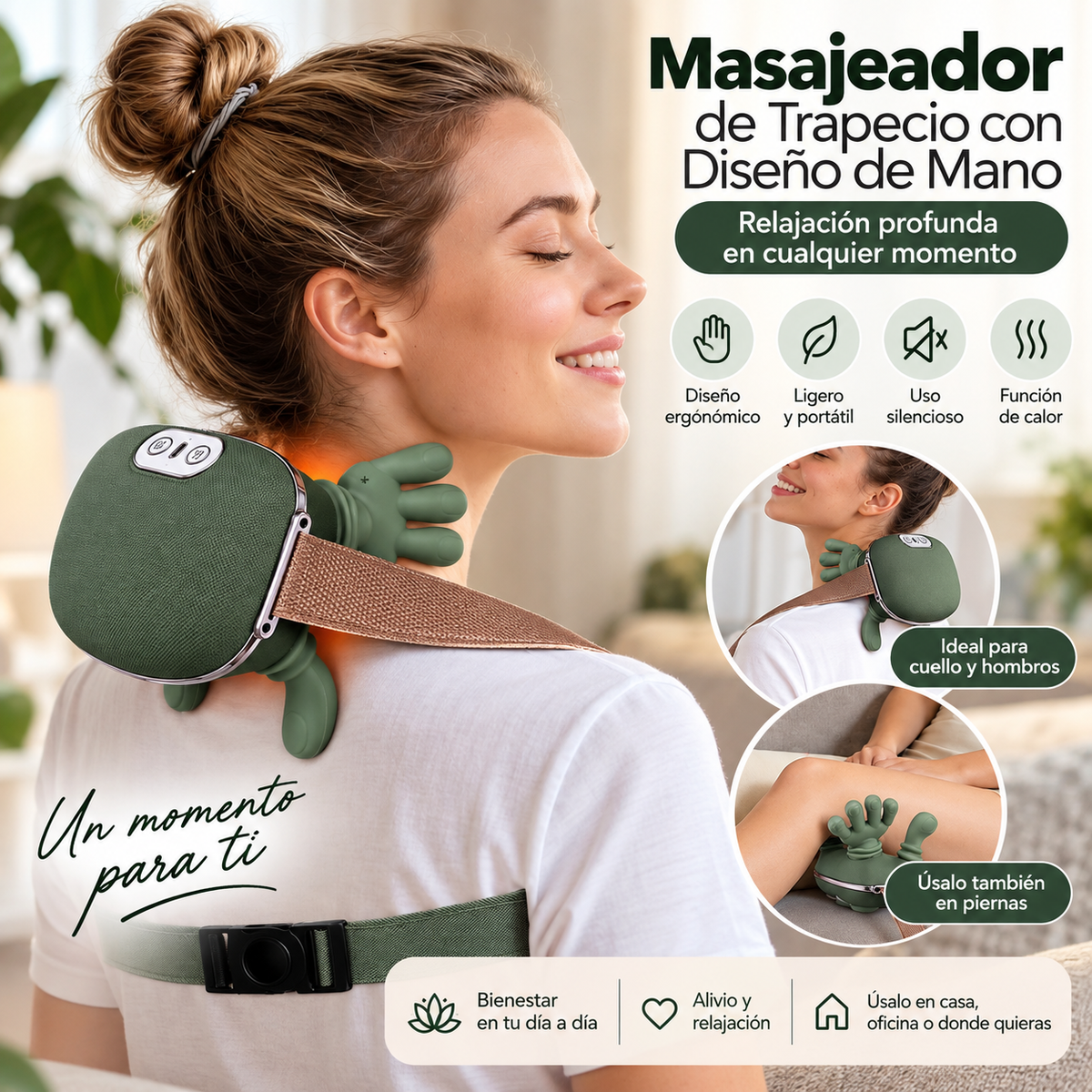 Masajeador Eléctrico Portátil de Cuello