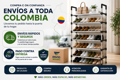 Zapateras Modernas 5 Niveles Cubierto