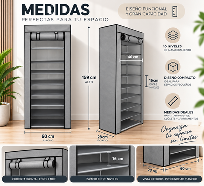 A494 Organizador de Zapatos de 9 Niveles
