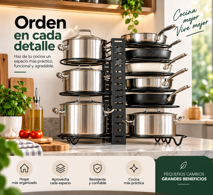 Estante Organizador Para Ollas Y Serenen