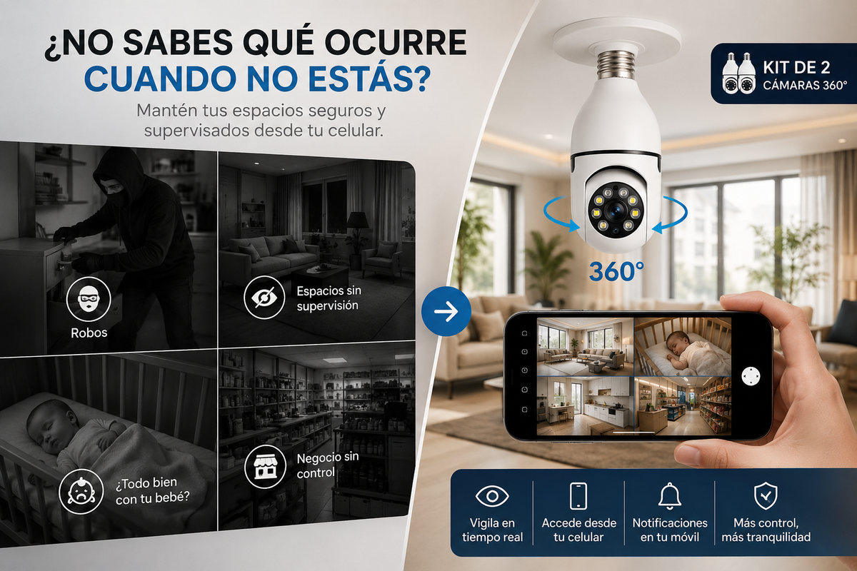 Camara Bombillo Combo 2 Unidades