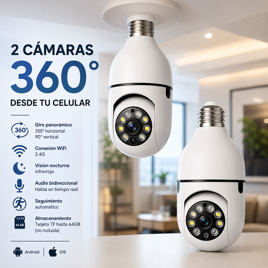 Camara Bombillo Combo 2 Unidades