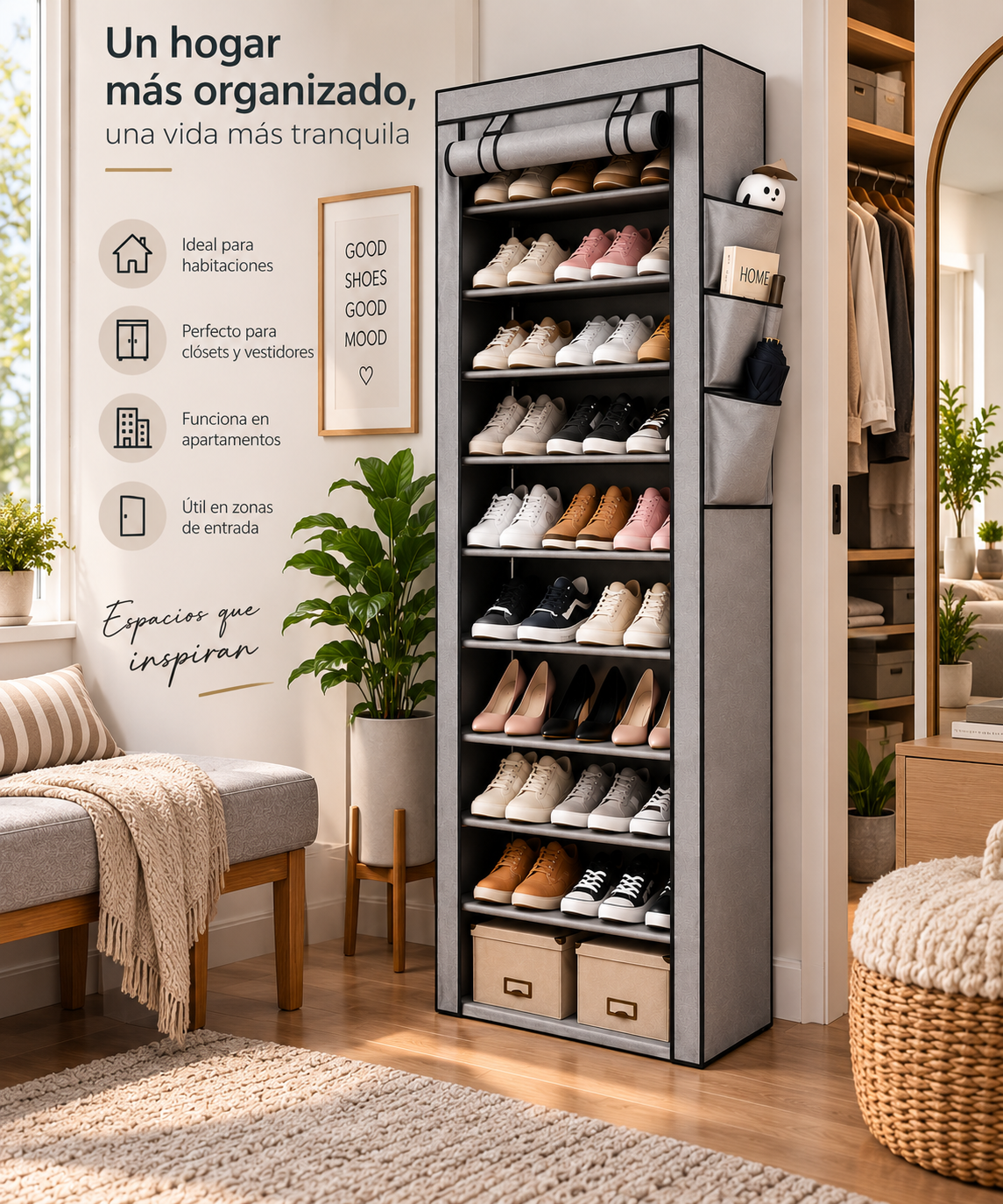 A494 Organizador de Zapatos de 9 Niveles