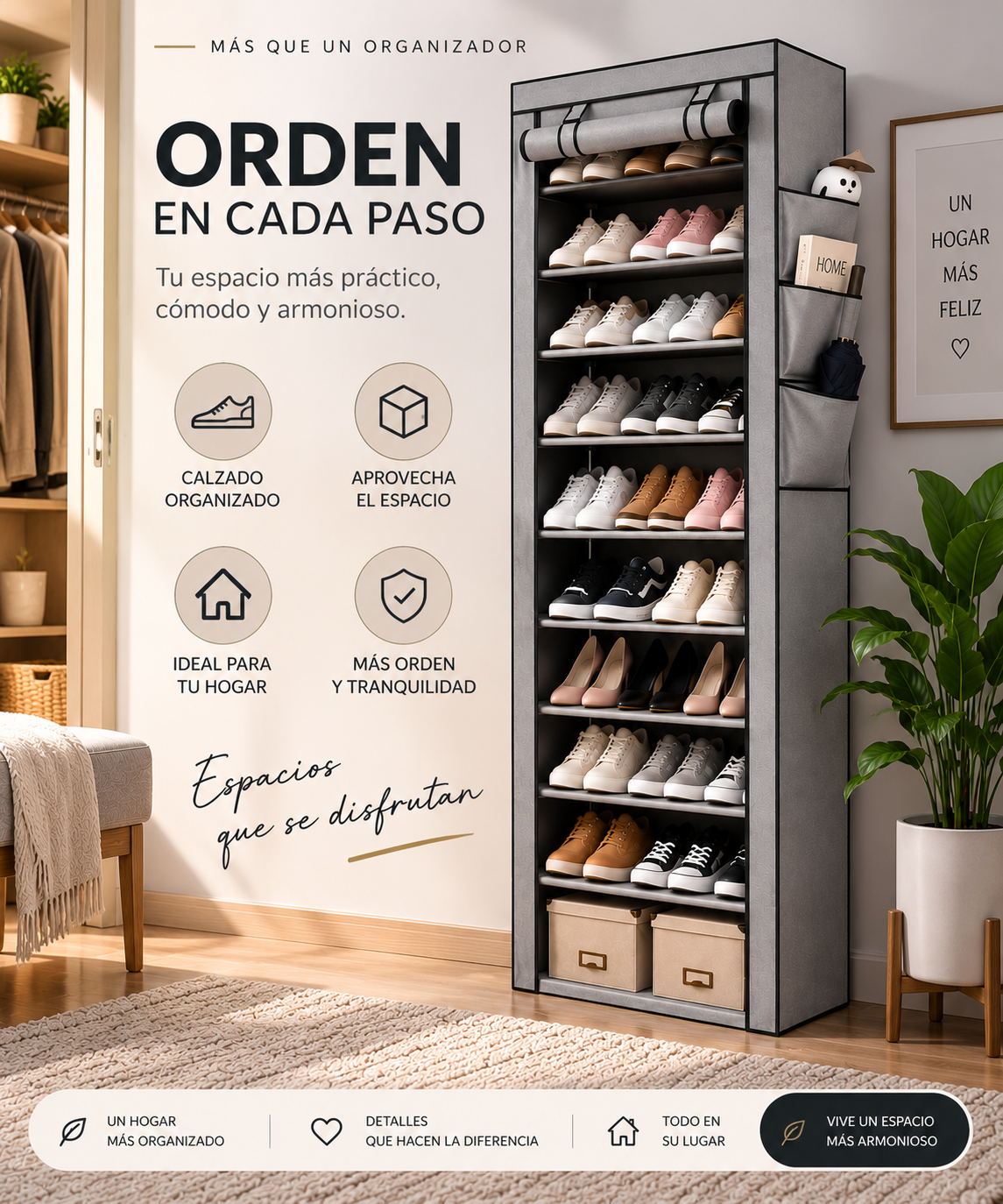 A494 Organizador de Zapatos de 9 Niveles