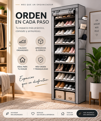 A494 Organizador de Zapatos de 9 Niveles